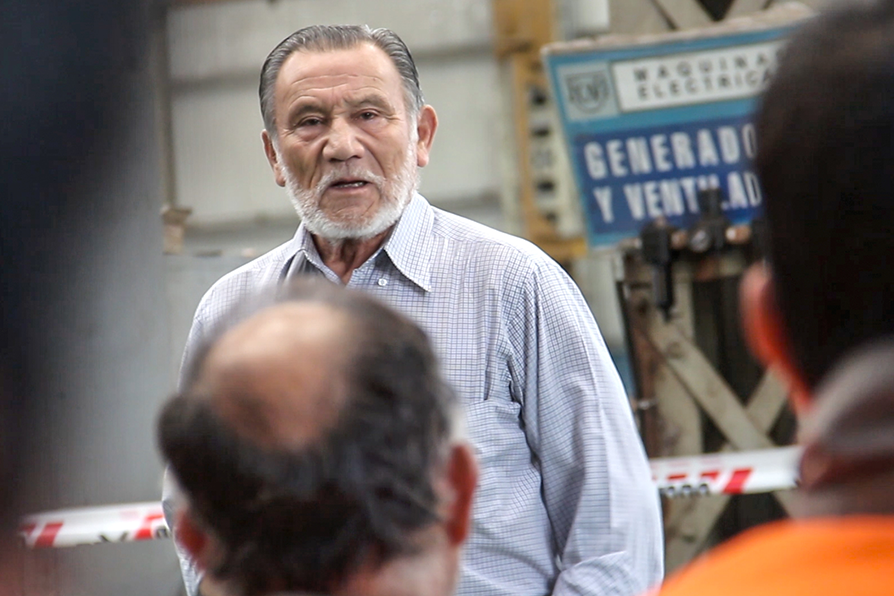 Claudio Lucero en acción