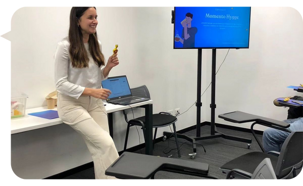 Daniela Morel en acción